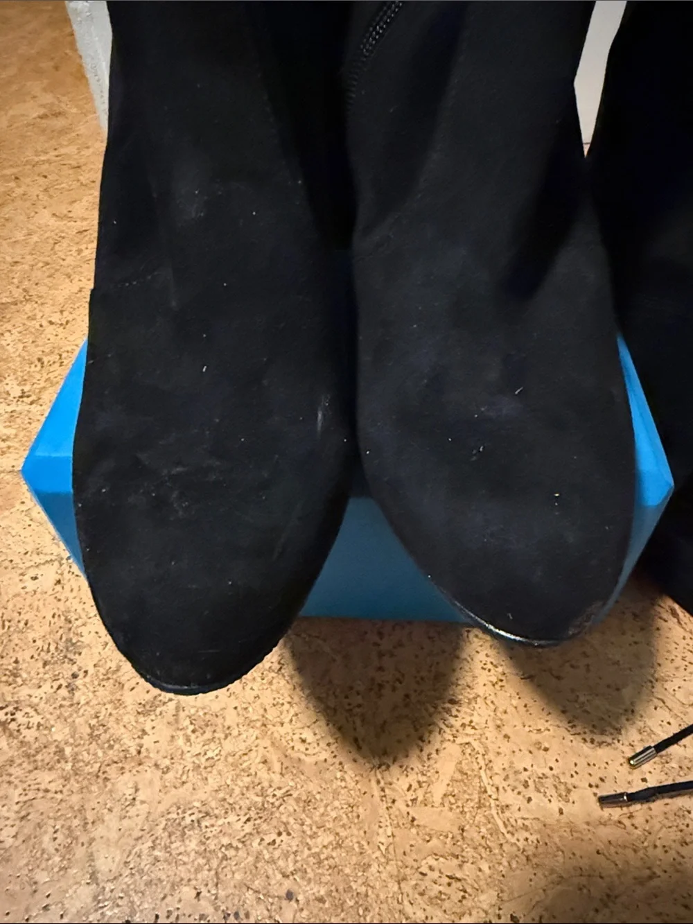 Sam Edelman Black Suede Over-the-Knee Boots